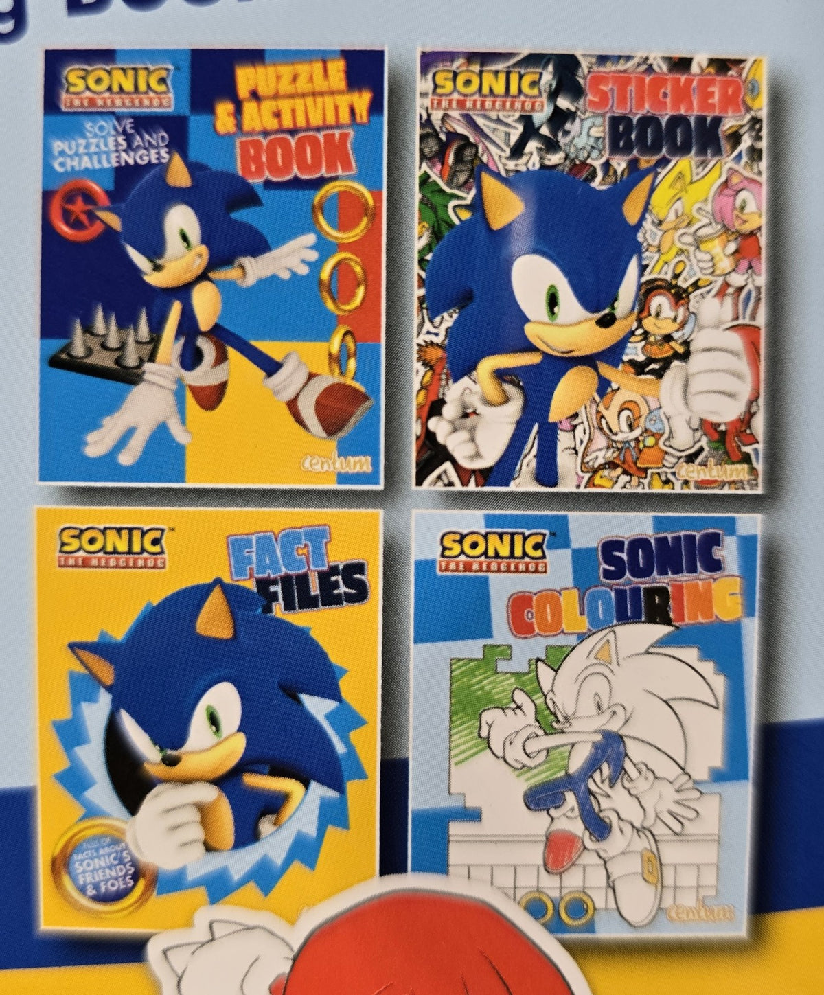Sonic the Hedgehog Tin with Fact Files, Sticker Book, Activity Book