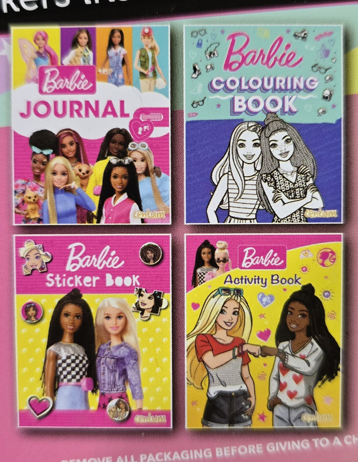 Barbie Activity Tin of Books with 4 Activity Books and Stickers