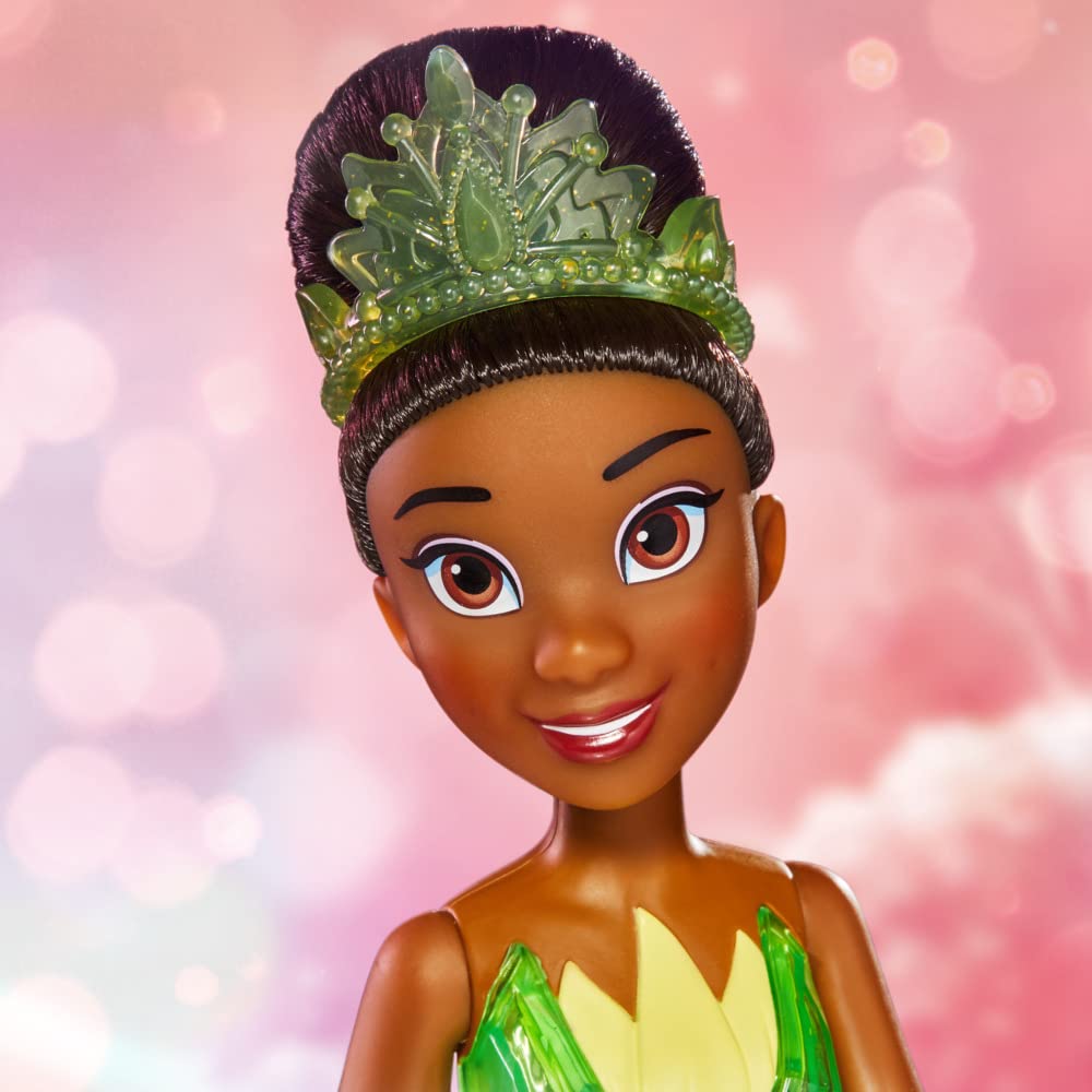 Disney Princess Royal Shimmer Tiana Doll, Fashion Doll with Skirt and Accessories, Toy for Kids Ages 3 and Up