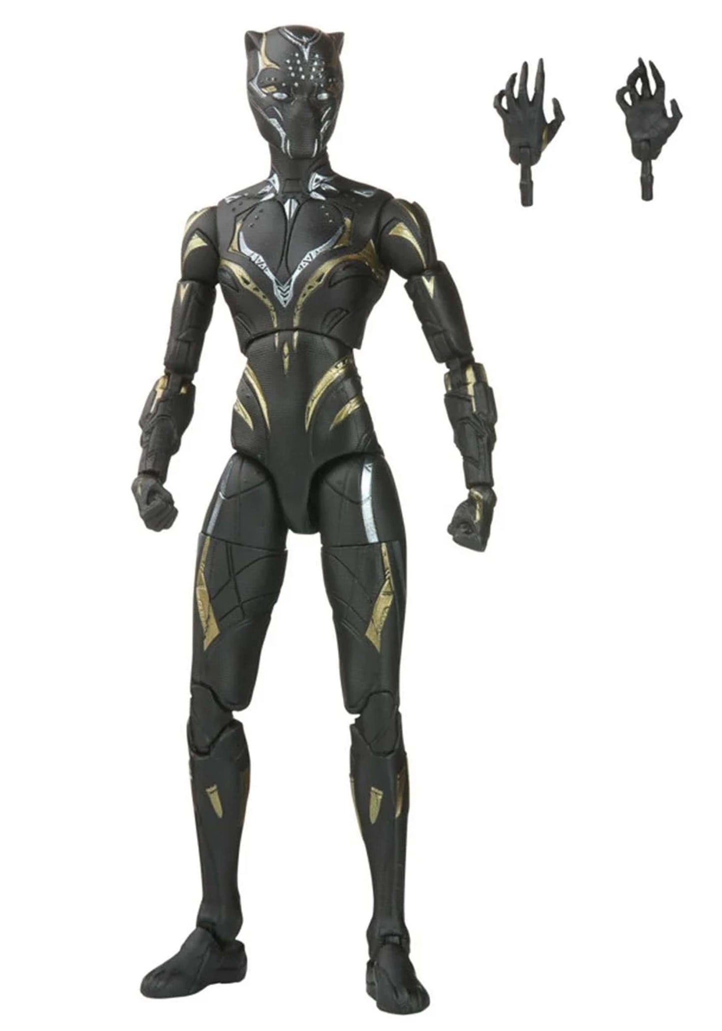 Marvel Legends Series Black Panther Wakanda Forever 6-Inch MCU Action Figure Toy, 2 Accessories