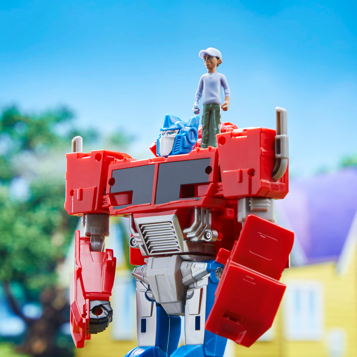 Transformers EarthSpark Spin Changer Optimus Prime 8-inch Action Figure