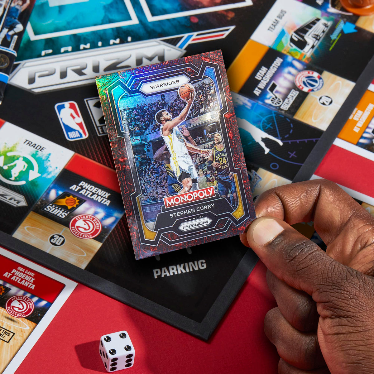 Monopoly Prizm: NBA 2nd Edition Board Game with 2023-24 Panini Trading Cards