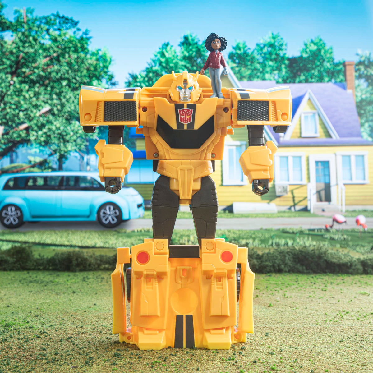 Transformers EarthSpark Spin Changer Bumblebee 8-inch Action Figure