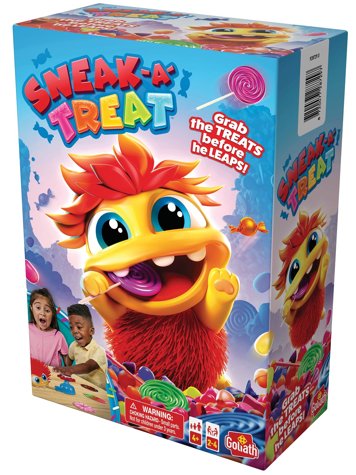 Goliath Sneak-A-Treat Game - Grab The Treats Before The Candy Critter Leaps! - Preschool Game, Ages 4 and Up, 2-4 Players