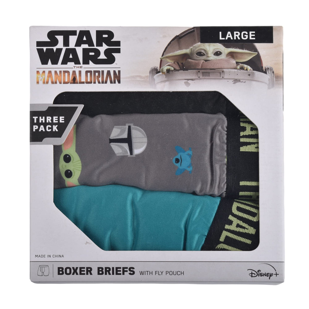 Star Wars Mandalorian Men's Boxer Brief Underwear, Small