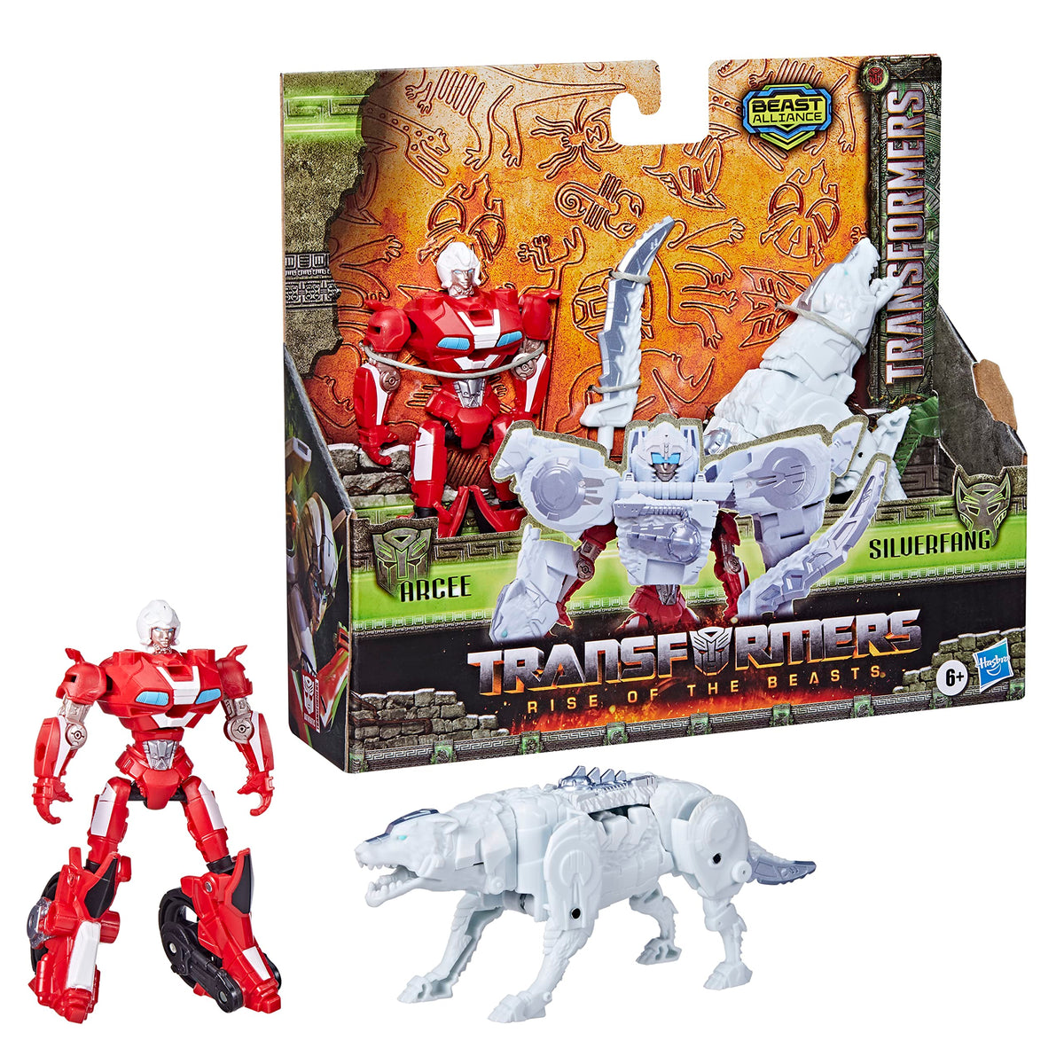Transformers Rise of the Beasts Beast Combiners Arcee & Silverfang 2-Pack 5-inch