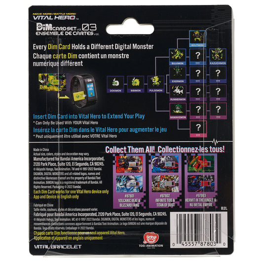 Bandai Namco - Digimon - Vital Hero DIM Card Pack (Hermit in The Jungle & Nu Metal Empire)