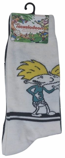 Nickelodeon Hey Arnold! Arnold Crew Socks, 2-Pair Pack