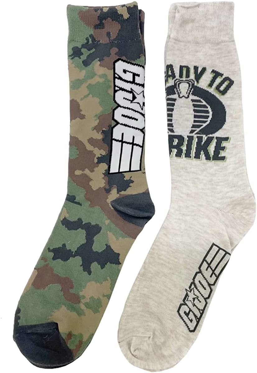 GI Joe Men's Crew Socks, 2-Pack