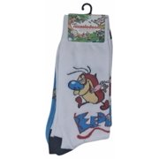 Nickelodeon The Ren & Stimpy Show Stimpy Crew Socks, 2-Pair Pack