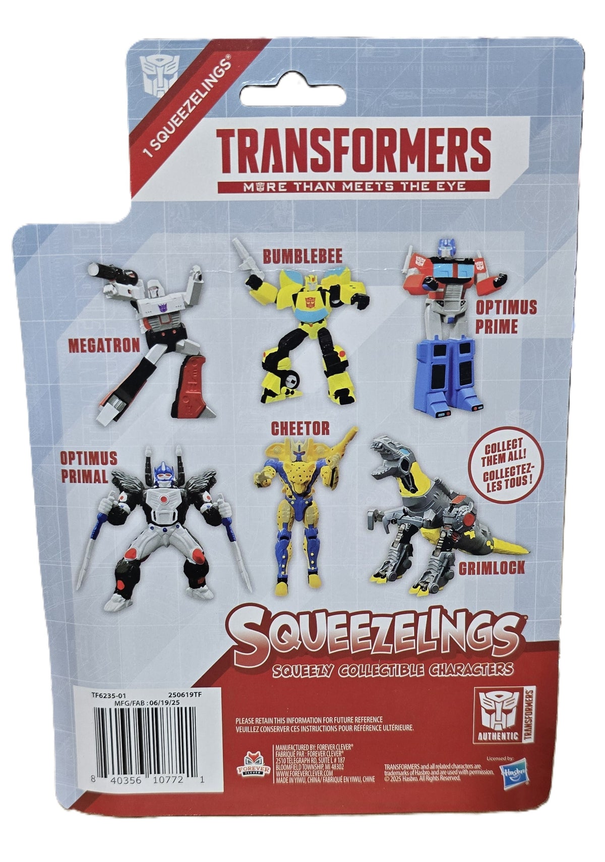 Transformers Cheetor Squeezelings Collectible Toy