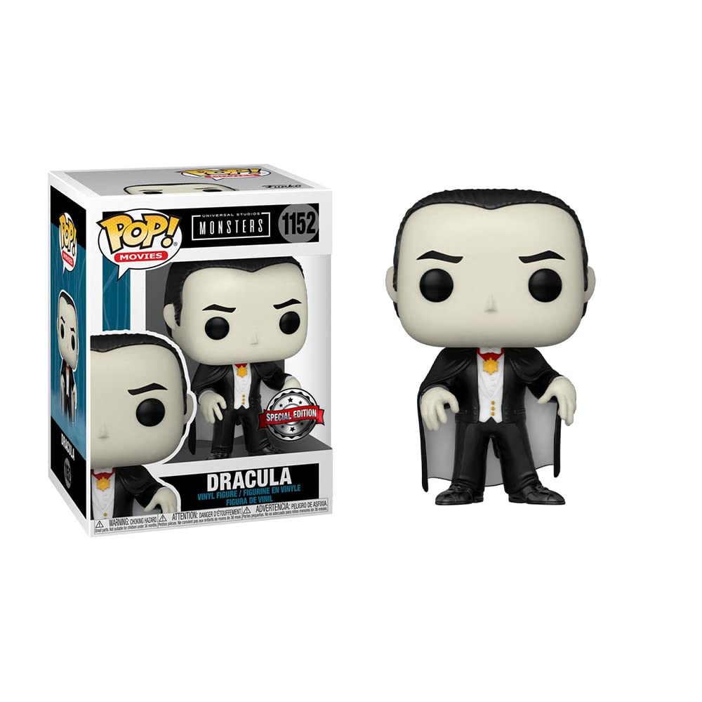 POP Funko Universal Monsters Dracula 1931 Exclusive Figure, Black