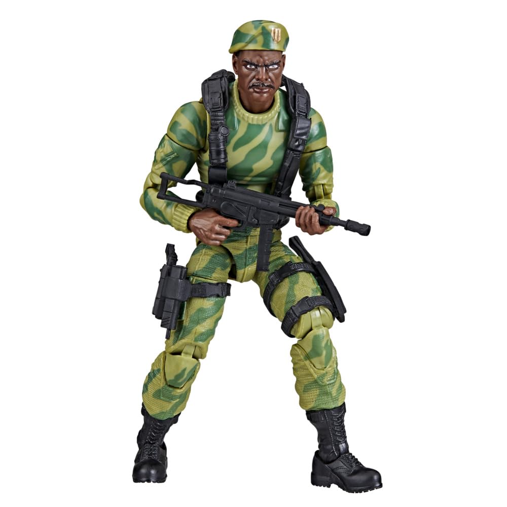 G.I. Joe Classified Series Retro Cardback SGT. Stalker, Collectible 6 Inch Action Figure with 8 Accessories