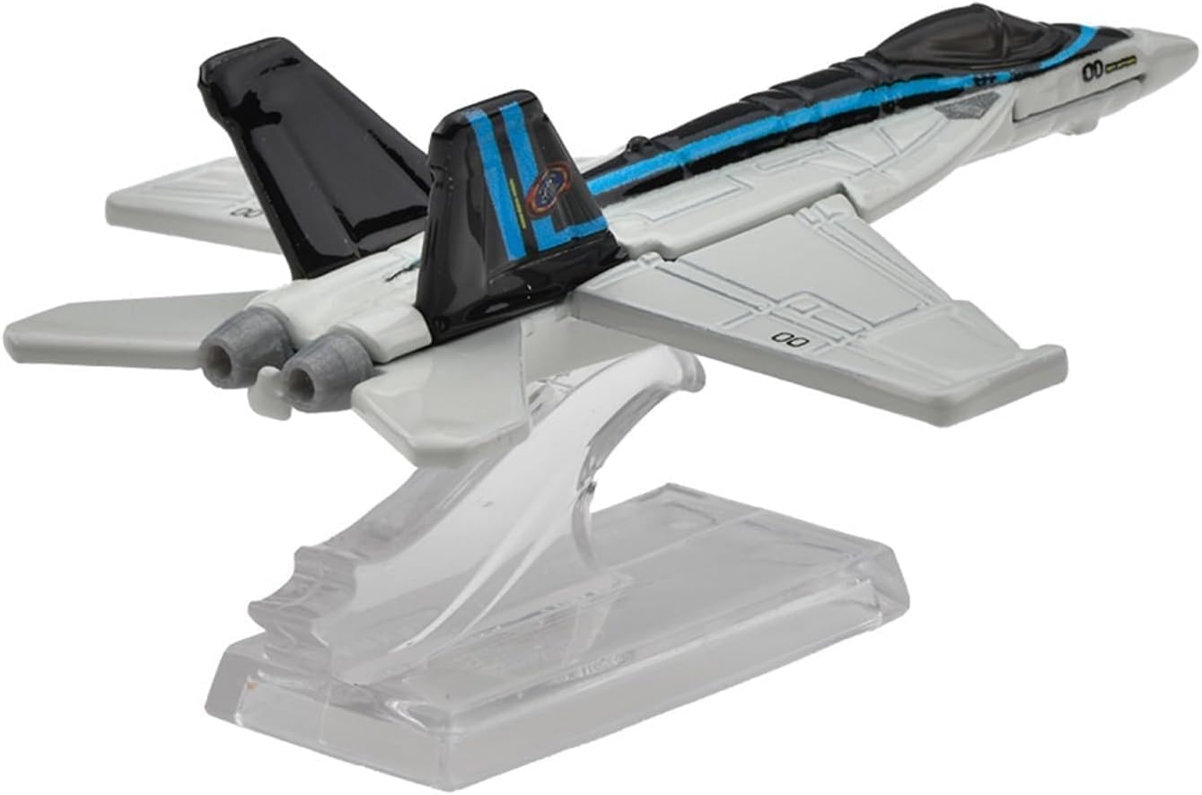 Hot Wheels F/A-18E Super Hornet Airplane Toy, 1:64 Scale, Gray, 3+ Years, Unisex