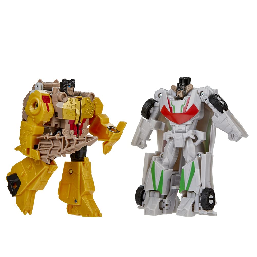 Transformers Bumblebee Cyberverse Adventures Dinobots Unite Toys Dino Combiners Bumbleswoop 2-Pack Action Figures, Ages 6 and Up, 4.5-inch