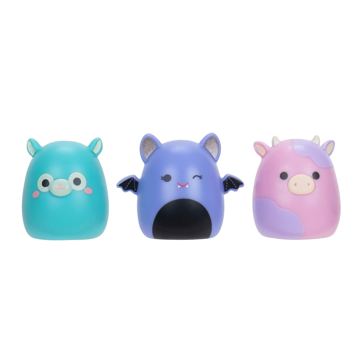 Squish-a-longs Party Pack On-The-Go Playset, Series 1, Three 1” Mini-Squish