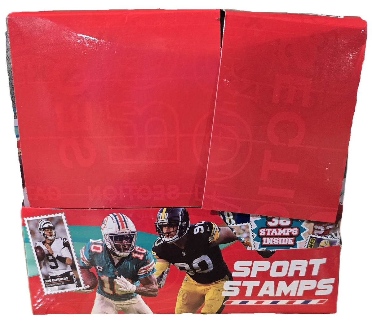 P.A. Sport NFL Stamp Collectible Book 2025 Starter Pack with Additional Display