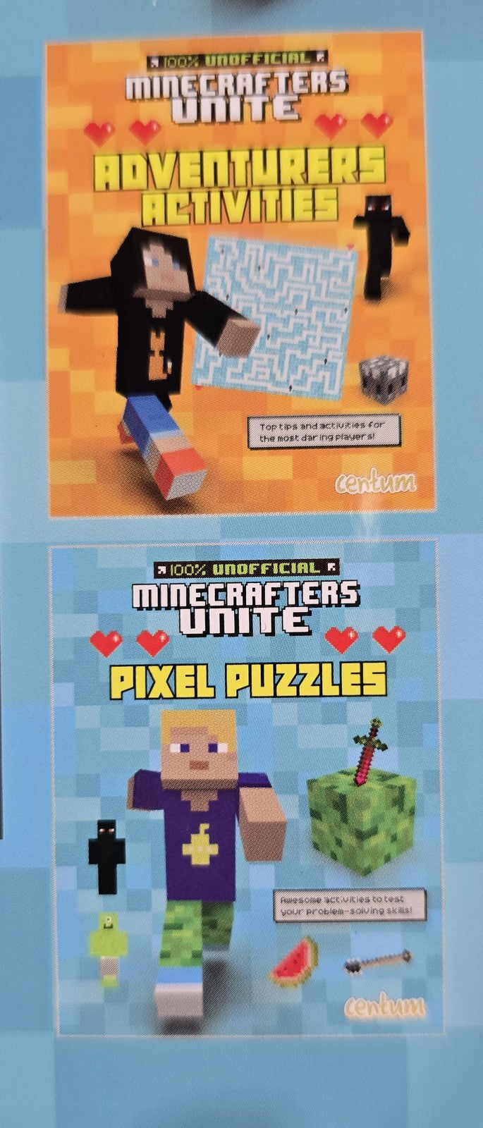 Centum Books Minecraft Tin of Books with 4 Books and Over 100 Stickers