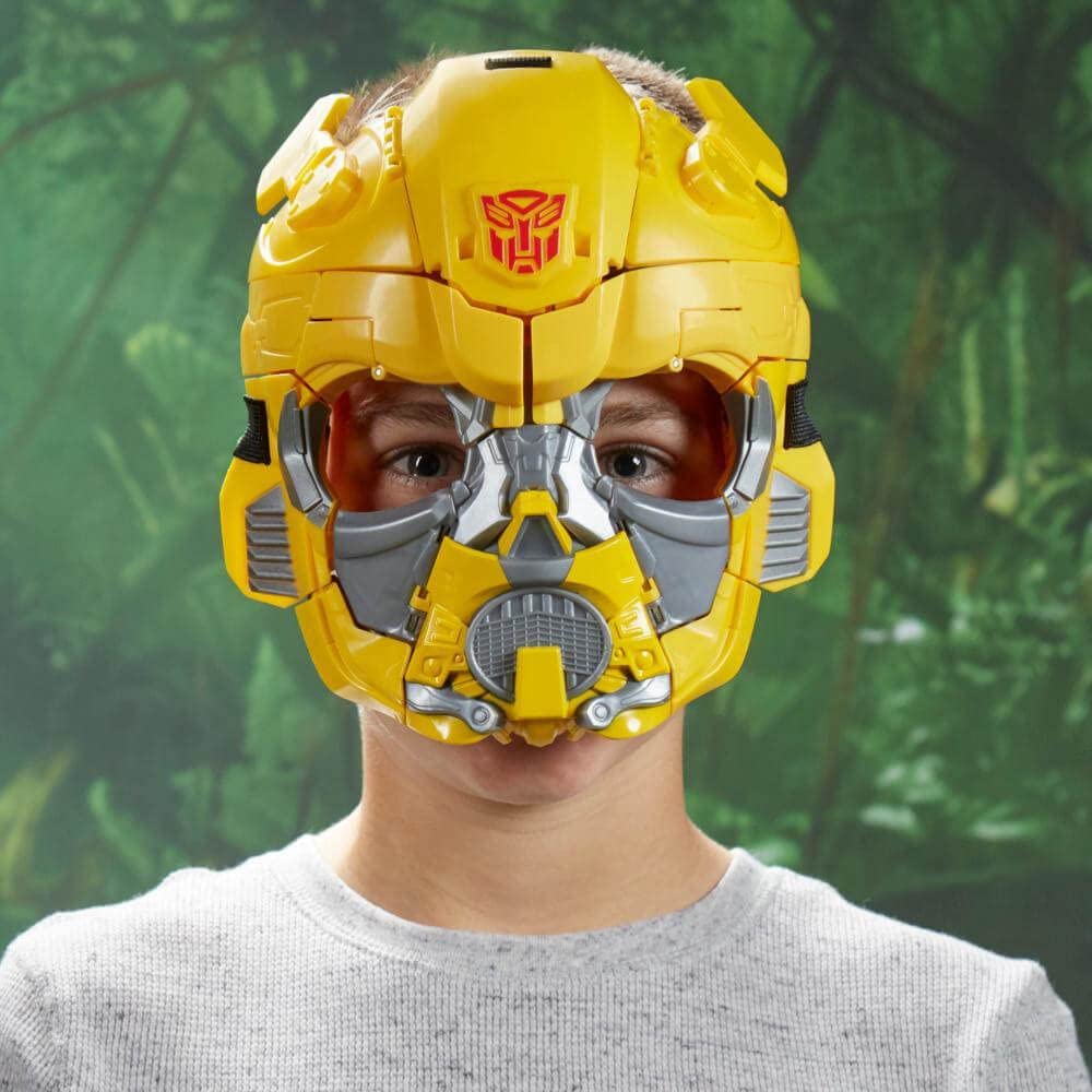 Transformers Toys Rise of The Beasts Movie Bumblebee 2-in-1 Converting Roleplay Mask, 9-inch