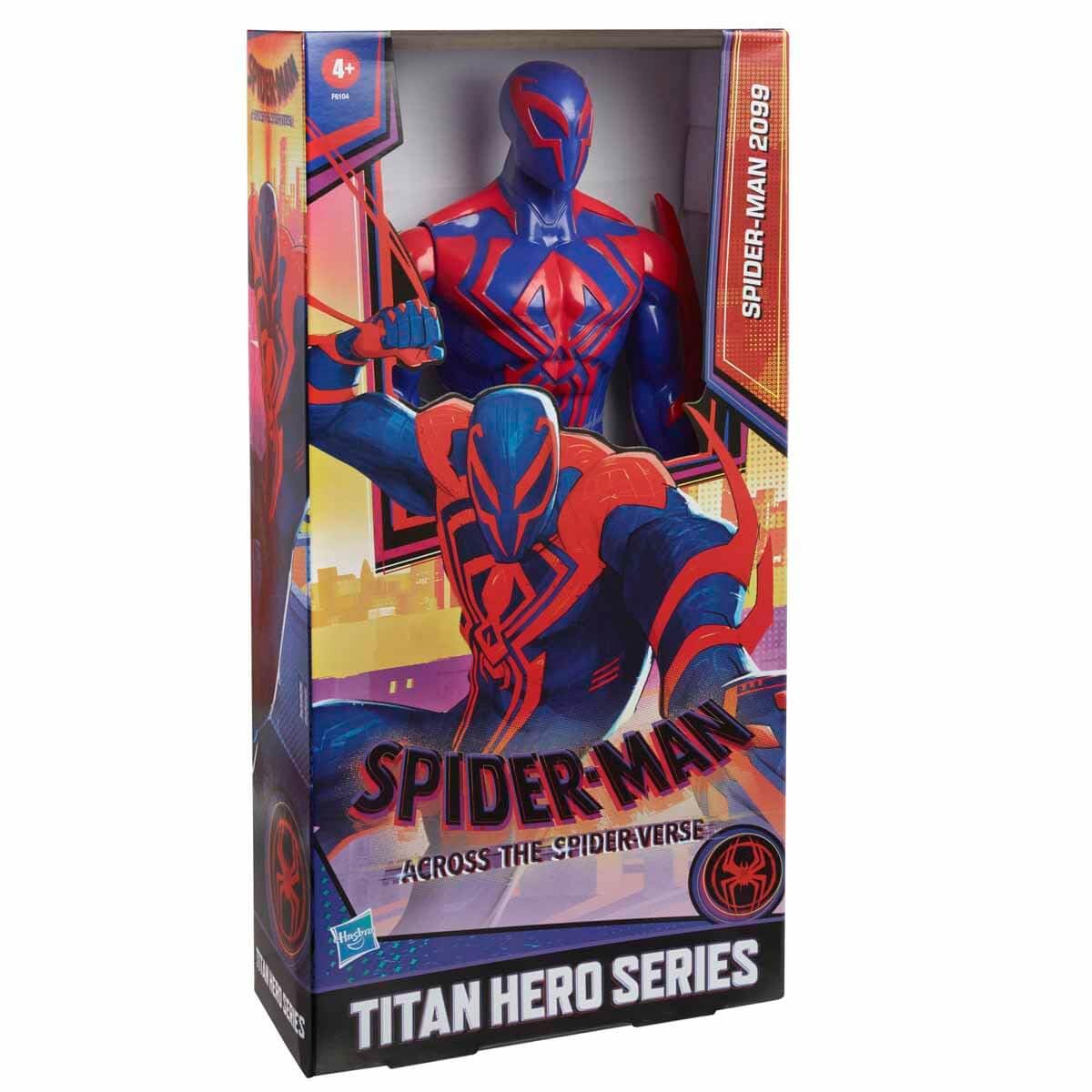 Marvel Spider-Man: Across The Spider-Verse Titan Hero Series Spider-Man 2099 Toy, 12-Inch-Scale Deluxe Figure, Toys for Kids Ages 4 and Up