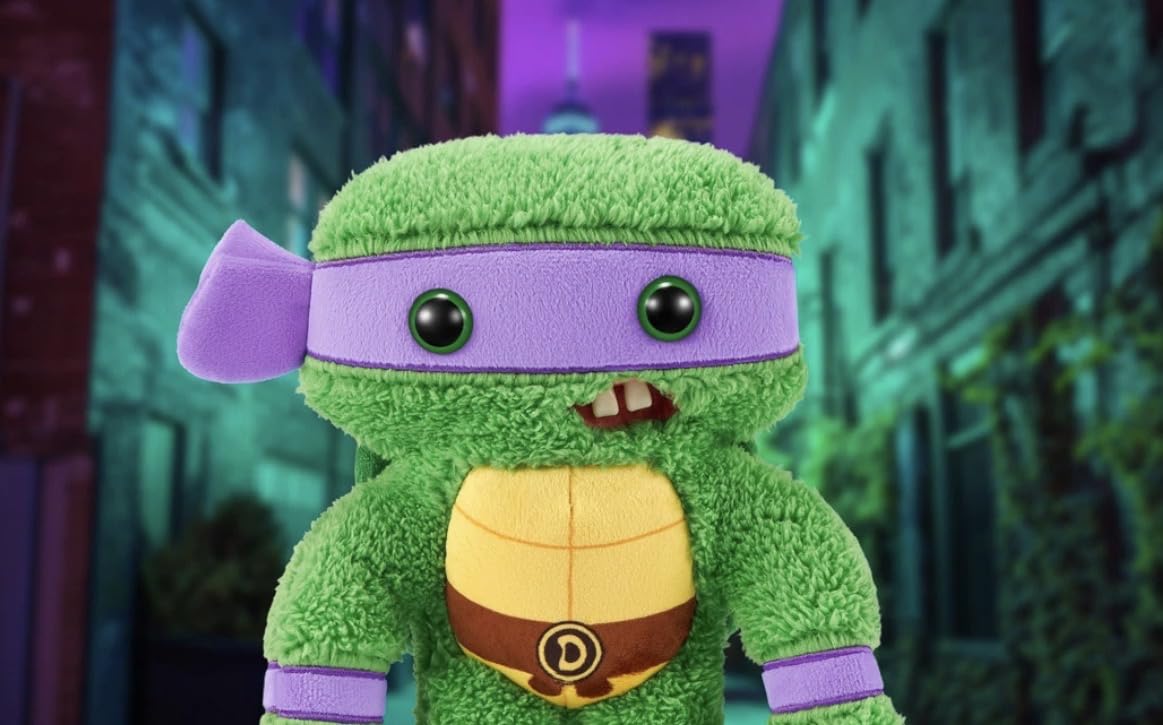 Fuggler Ugly Monster Donatello Ninja Turtle Plush Figure Limited Edition, Green
