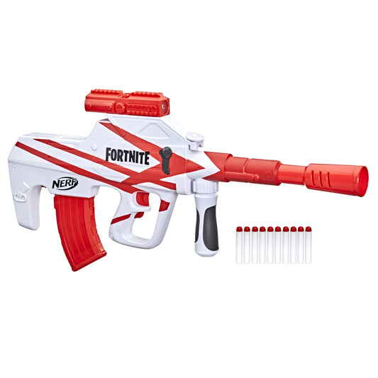 Nerf Fortnite B-AR Motorized Dart Blaster -- Fortnite Converge Wrap, Motorized 10-Dart Blasting, 10-Dart Clip, 10 Official Nerf Elite Darts