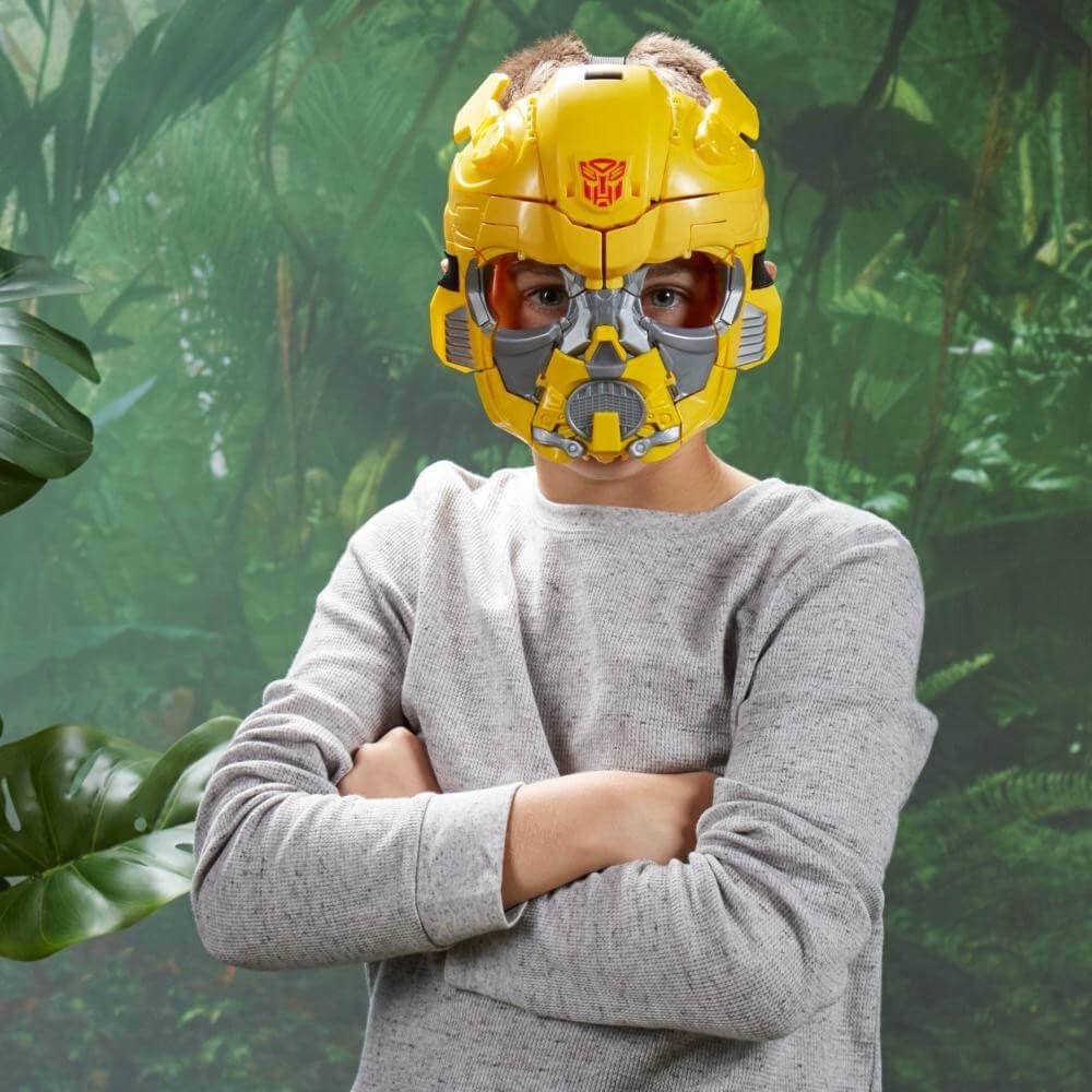 Transformers Toys Rise of The Beasts Movie Bumblebee 2-in-1 Converting Roleplay Mask, 9-inch