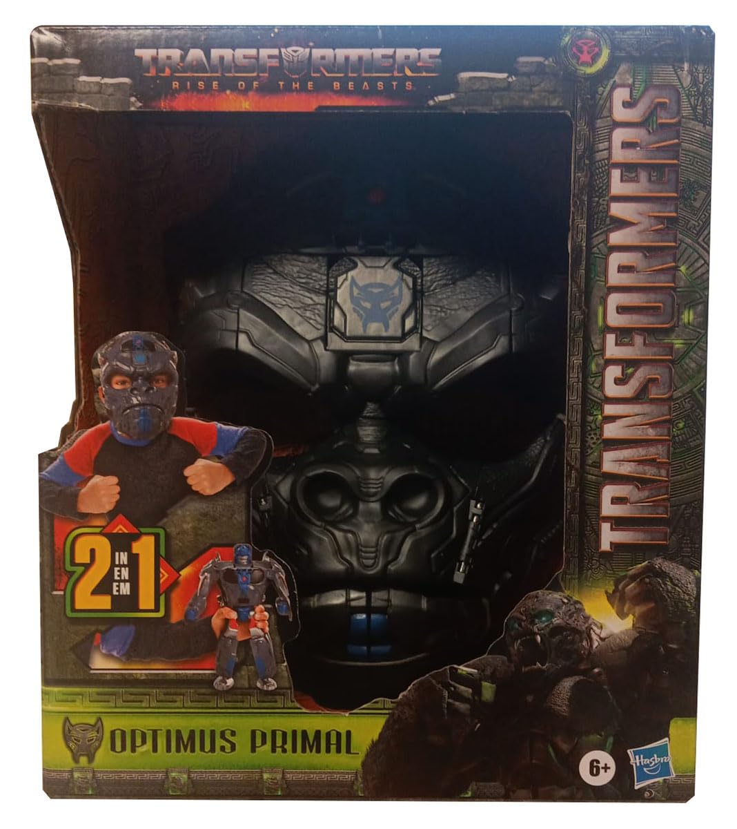 Transformers Toys Rise of The Beasts Movie Bumblebee 2-in-1 Converting Roleplay Mask, 9-inch