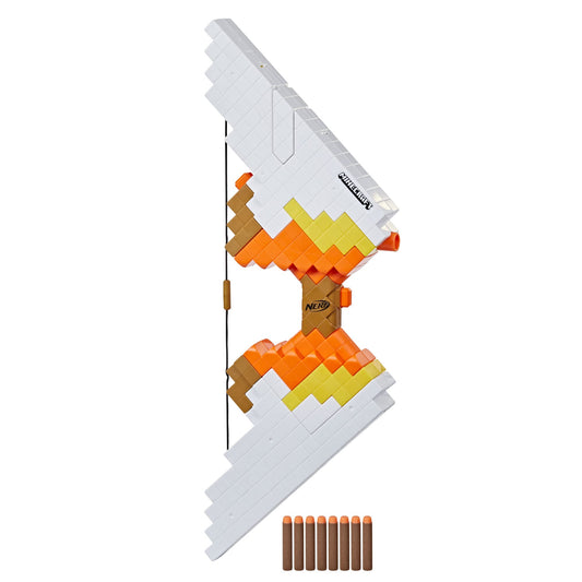 Nerf Minecraft Sabrewing Motorized Blaster Bow, 8 Elite Darts, 8-Dart Clip, Electric Full Auto Toy Foam Blasters