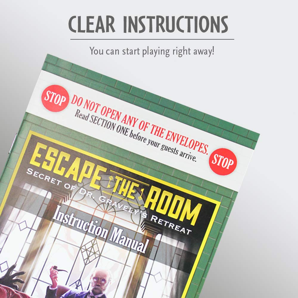 ThinkFun Escape The Room Secret of Dr. Gravely's Retreat