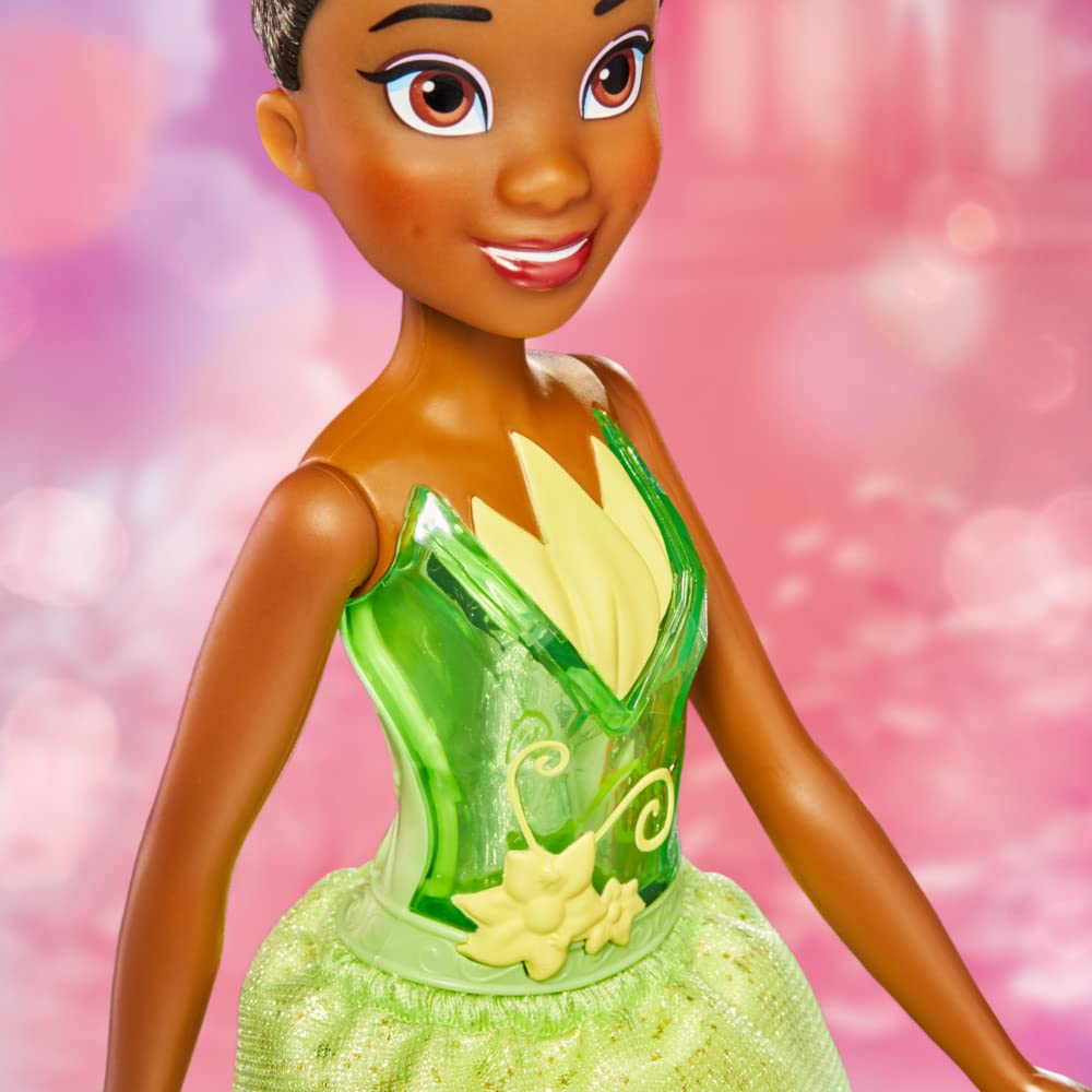 Disney Princess Royal Shimmer Tiana Doll, Fashion Doll with Skirt and Accessories, Toy for Kids Ages 3 and Up