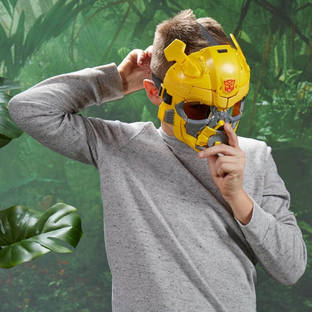 Transformers Toys Rise of The Beasts Movie Bumblebee 2-in-1 Converting Roleplay Mask, 9-inch