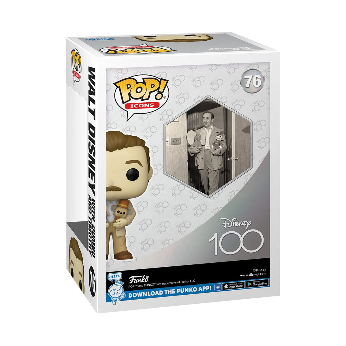 Funko Pop! Icons Disney 100 Walt Disney with Dumbo and Timothy