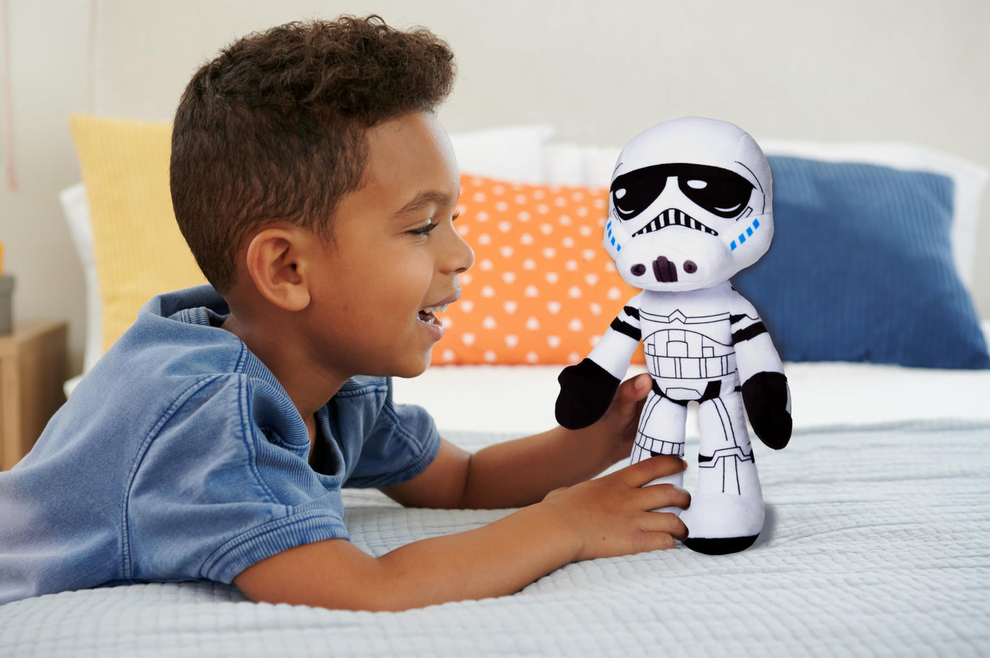 Mattel Star Wars Plush Talkers Soft Toys, 11 to 12-Inch Stormtrooper Plush with 10 Sounds & Phrases, Collectible Soft Dolls