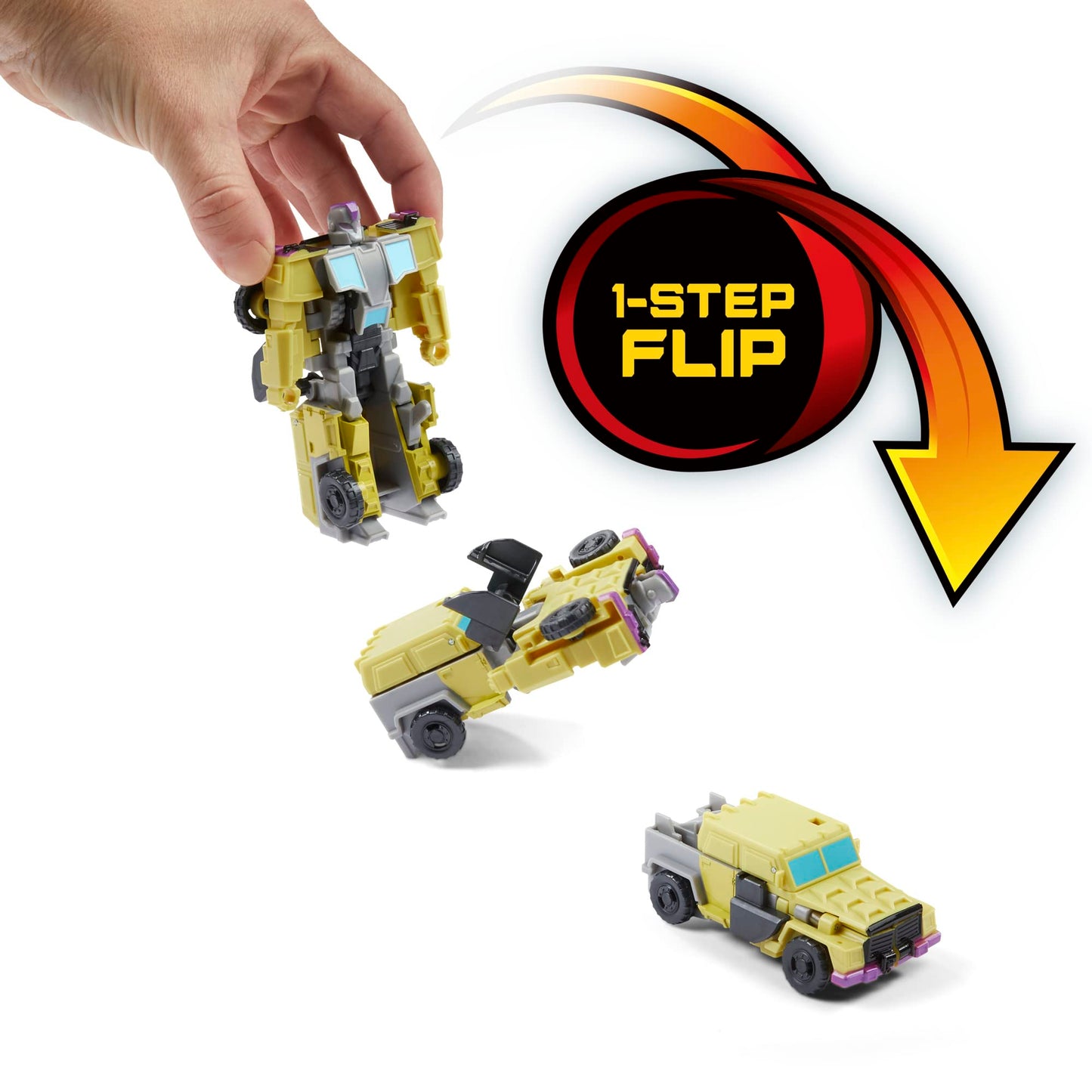 Transformers Toys EarthSpark 1-Step Flip Changer Swindle 4-Inch Action Figure, Robot Toys for Ages 6 and Up