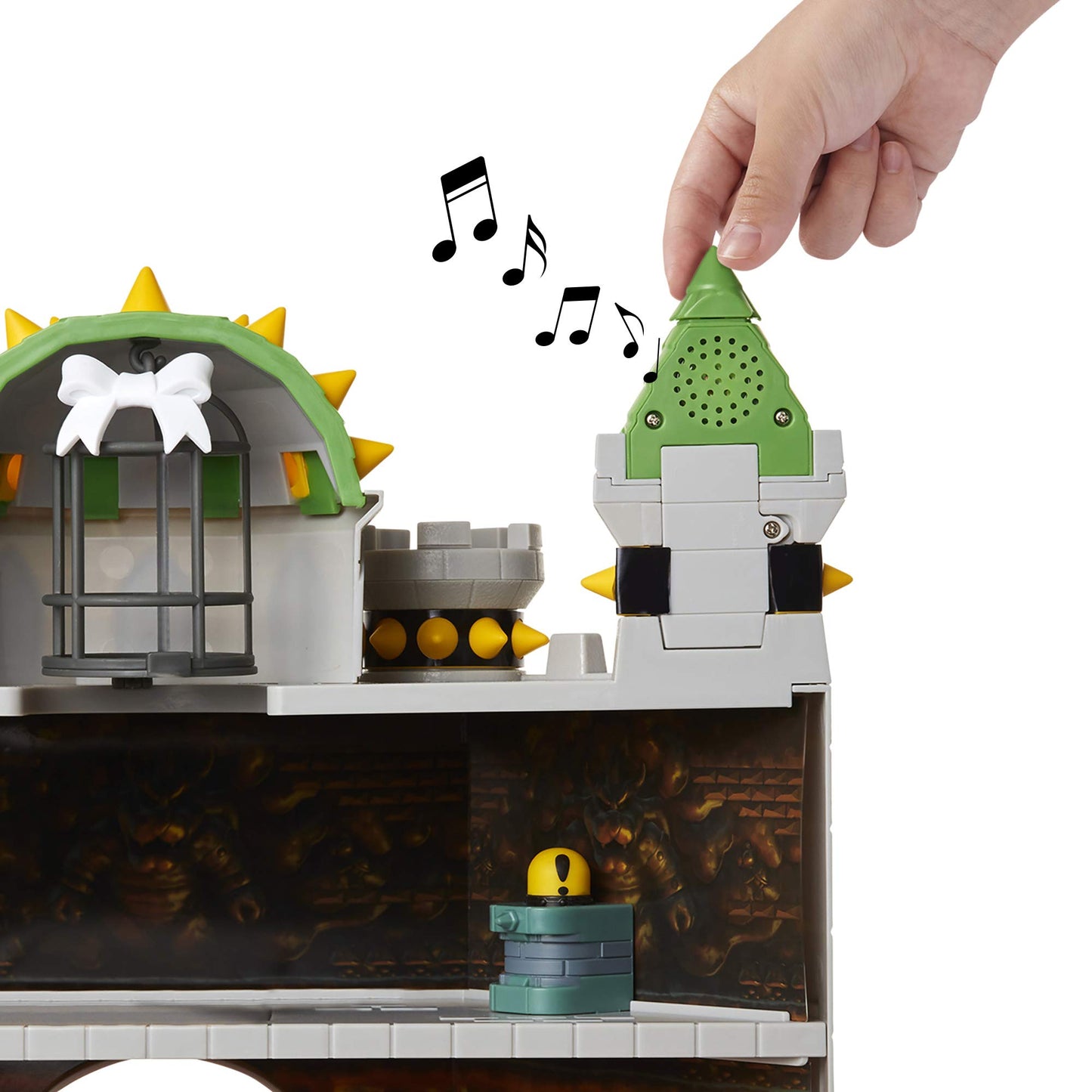 Super Mario Nintendo Deluxe Bowser's Castle Playset with 2.5" Exclusive Articulated Bowser Action Figure, Interactive Play Set with Authentic in-Game Sounds
