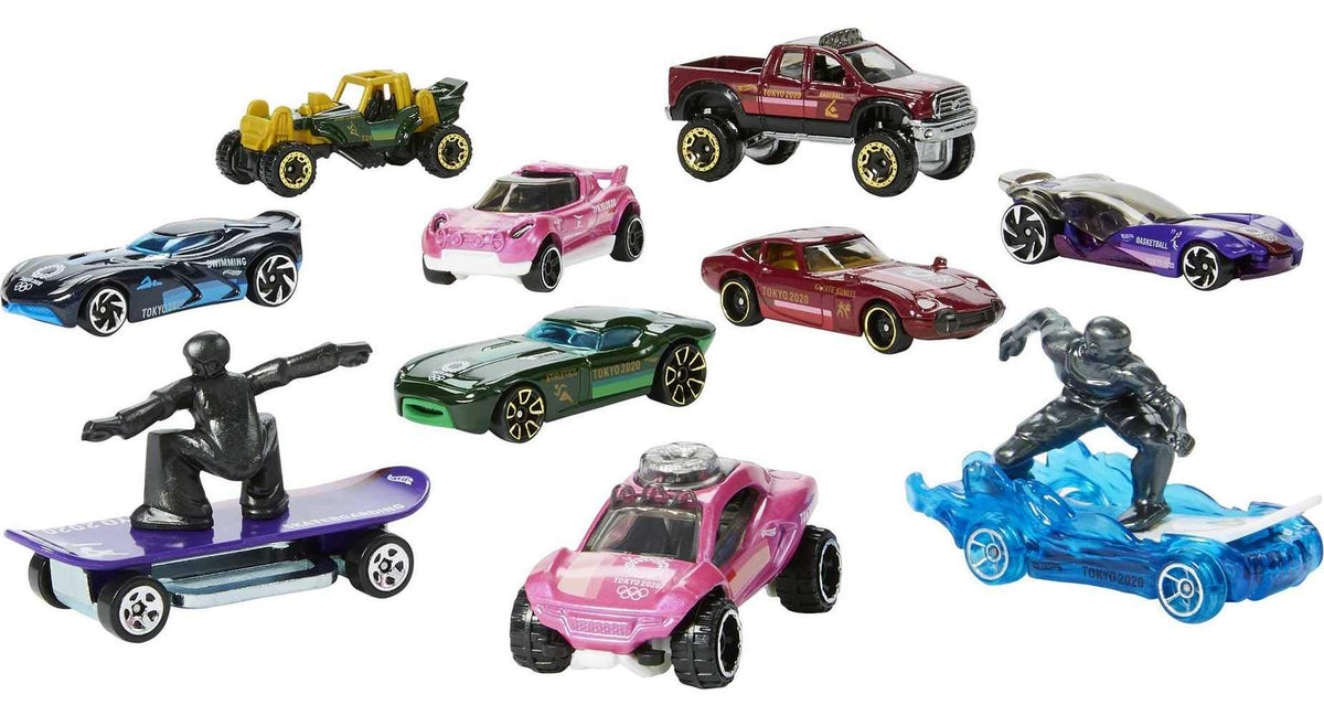 Hot Wheels Tokyo 2020 Olympics 10 Castings in 1 Pack 1:64 Scale Cars