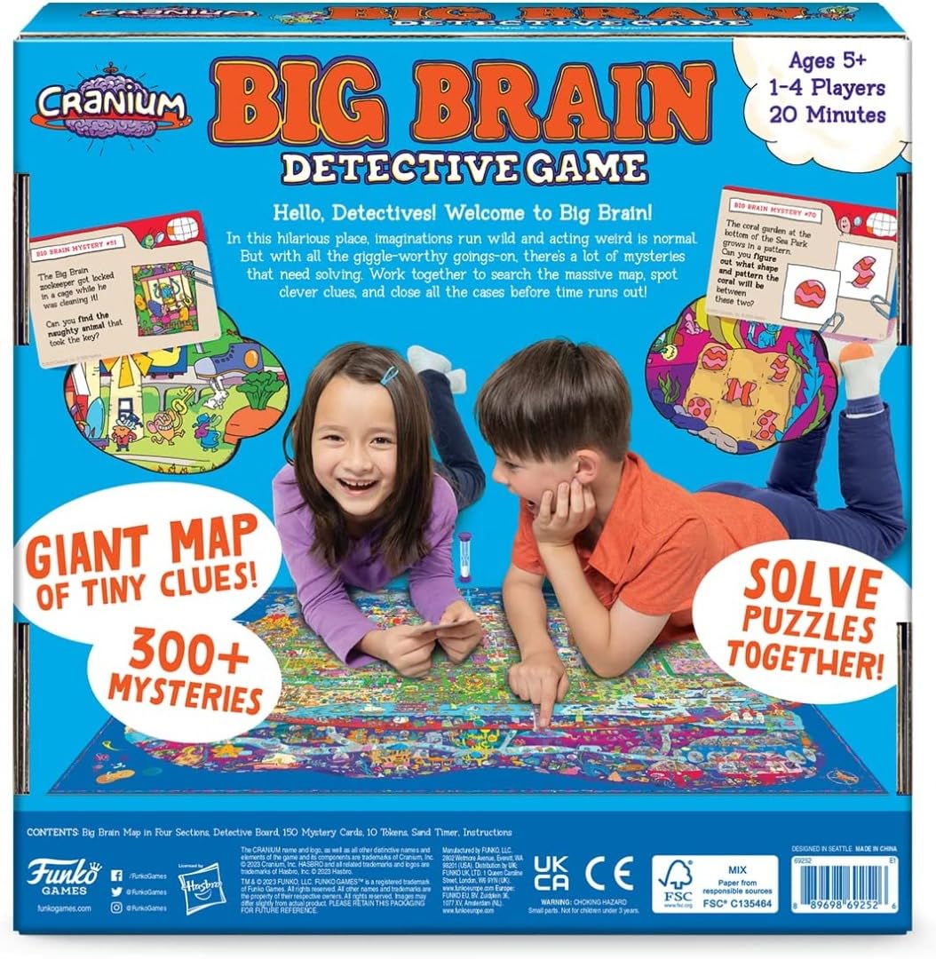 Funko Cranium Big Brain Detective Game for 1-4 Players