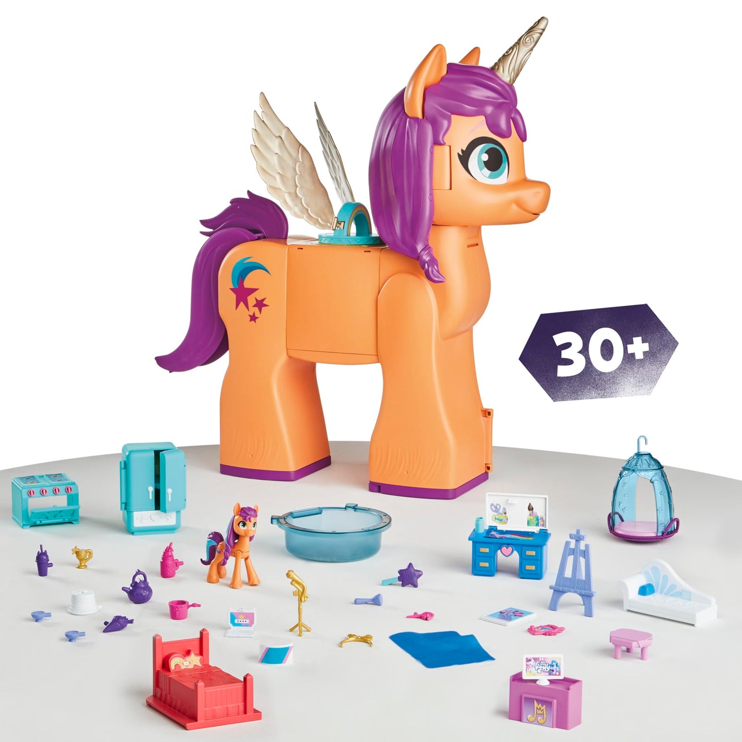 My Little Pony Toys, Sunny's Playset Reveal, 25-Inch-Tall Transforming Doll Playsets