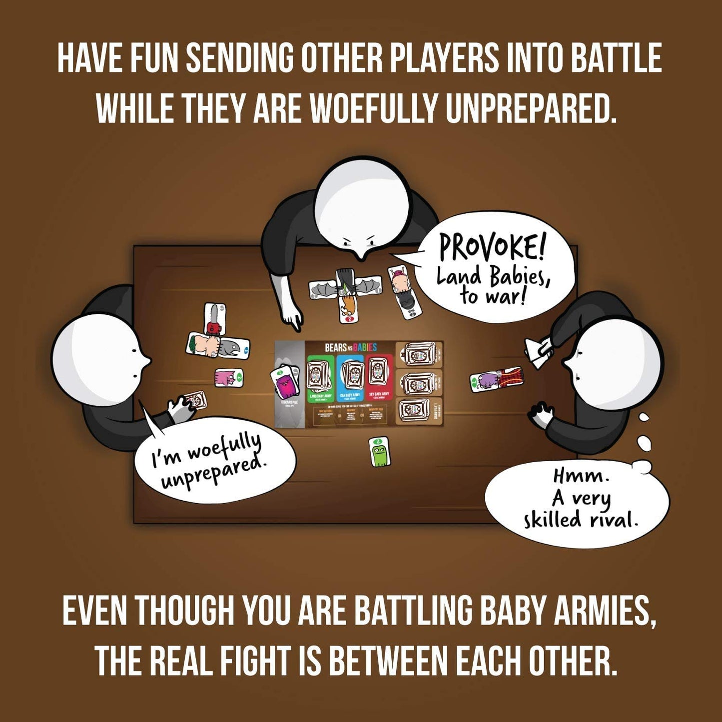 Exploding Kittens Bears vs. Babies 2-5 Players - Ages 10+ - 20 Minutes to Play - Monster Building Card Game - Party Game, Family Game Night, Kid and Adult Card Game