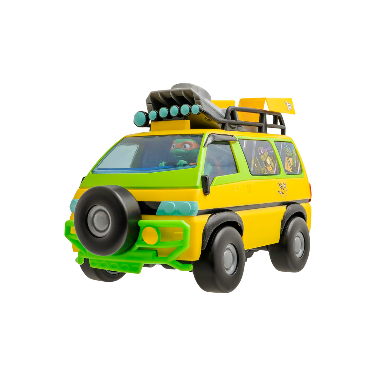 TMNT Mutant Mayhem Pizza Blaster RC Vehicle with 6 Foam Pizza Launchers