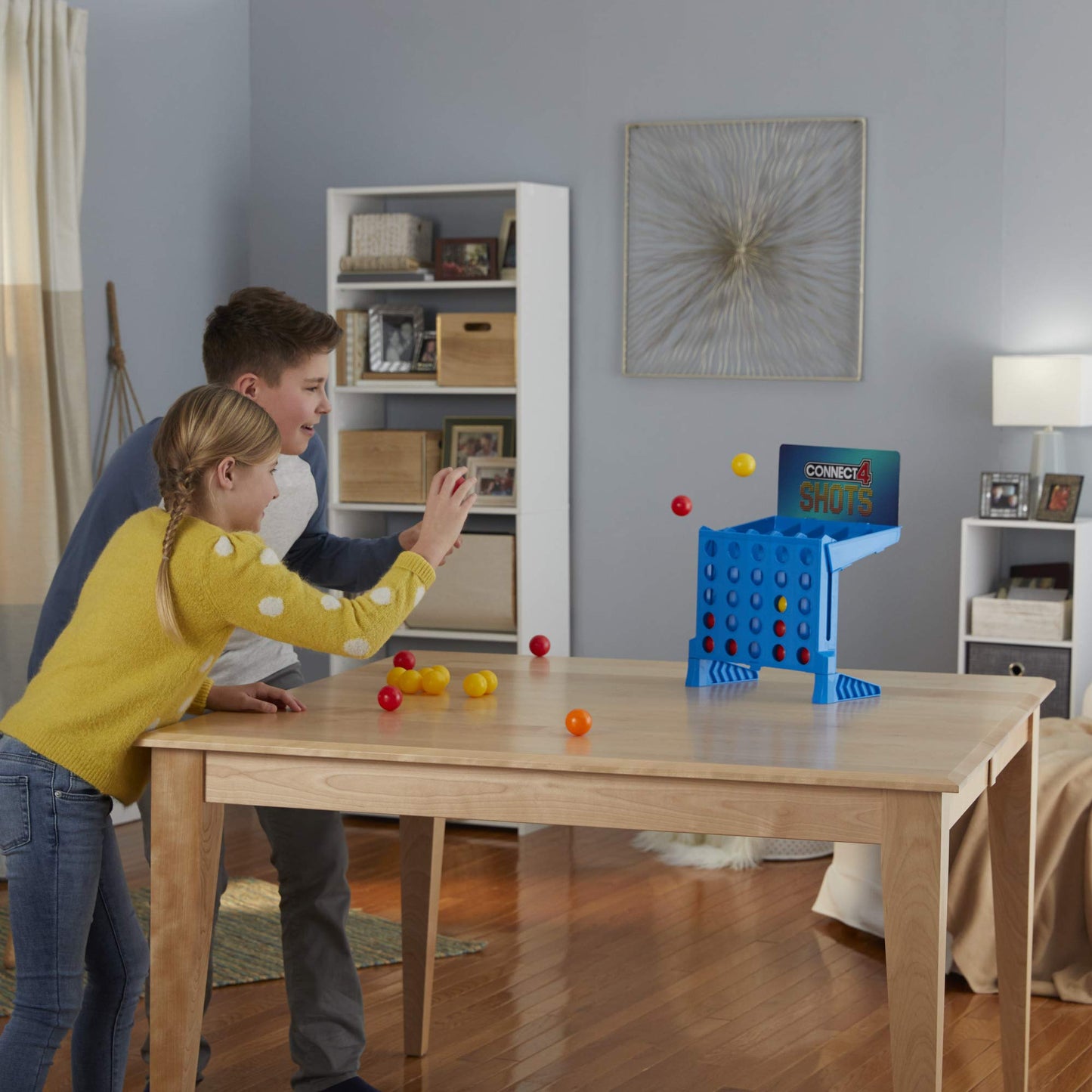 Hasbro Gaming Connect 4 Shots Board Game Activity for Kids Ages 8+, Active Games for Families, 2 Player Game