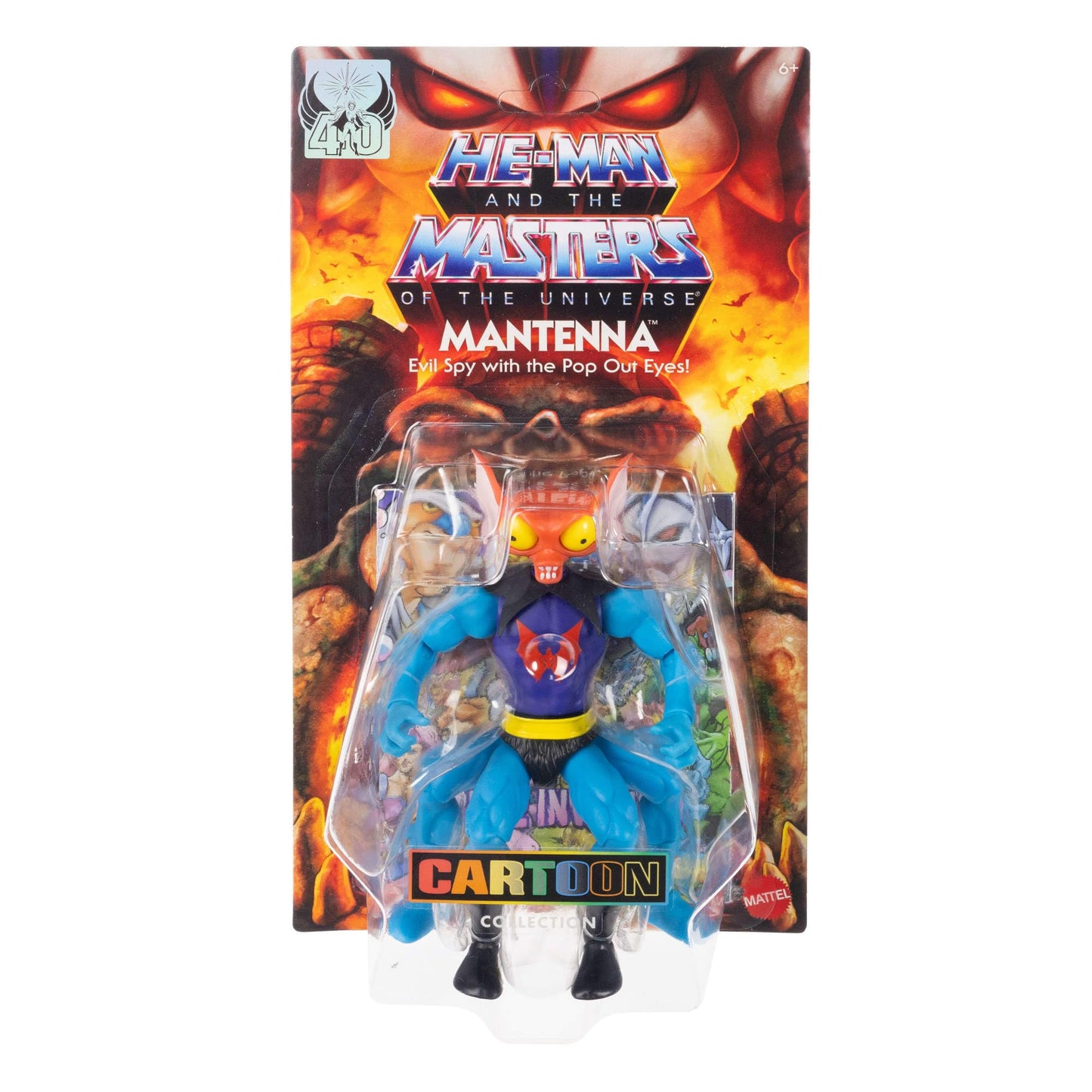 Masters of the Universe Origins Action Figure Cartoon Collection Mantenna Princess of Power 5.5-inch 1980s TV Villain, Pop-Out Eyes