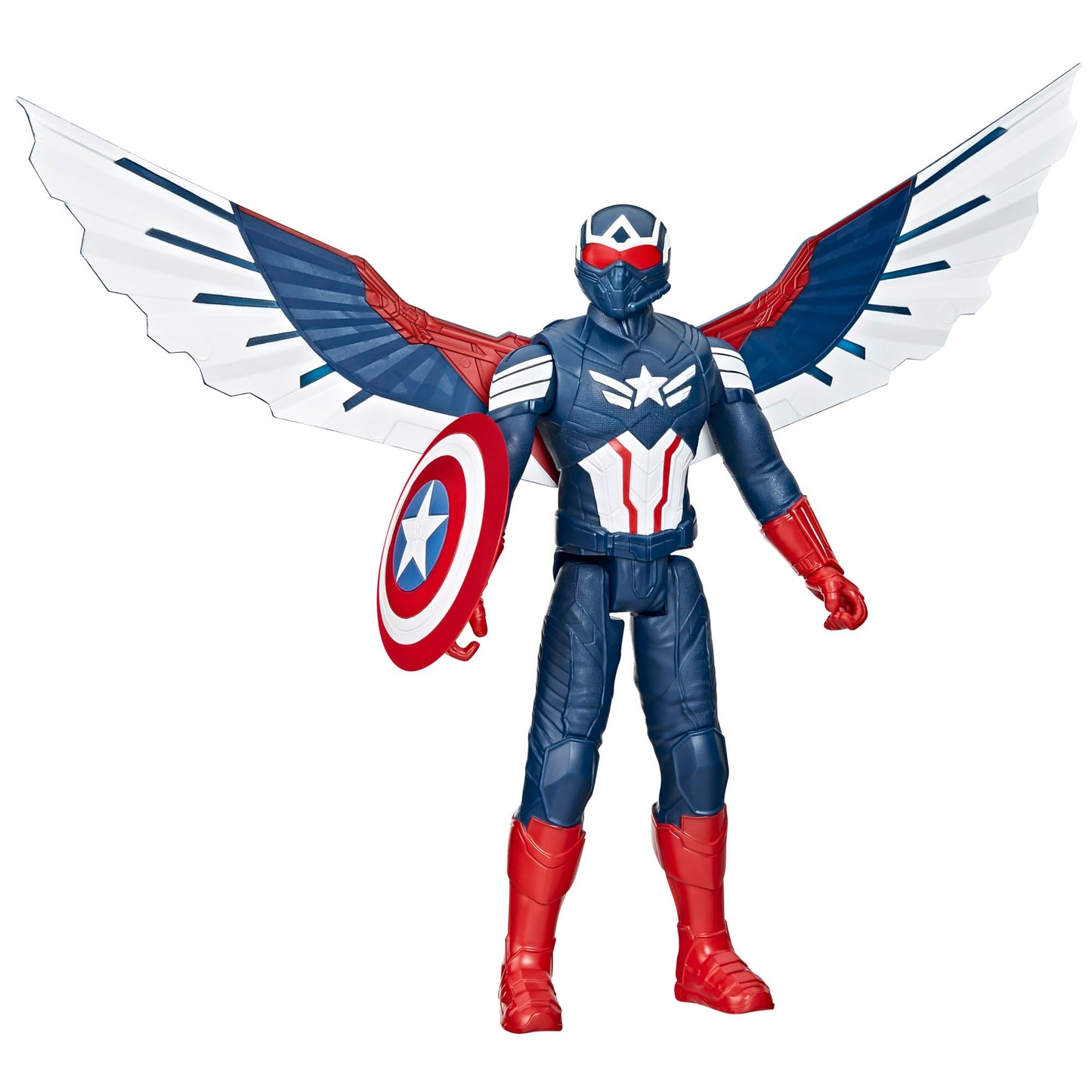 Marvel Studios Captain America Brave New World, 12-Inch Deluxe Captain America Action Figure, Shield & Accessories, Super Hero Toys for Kids 4 and Up