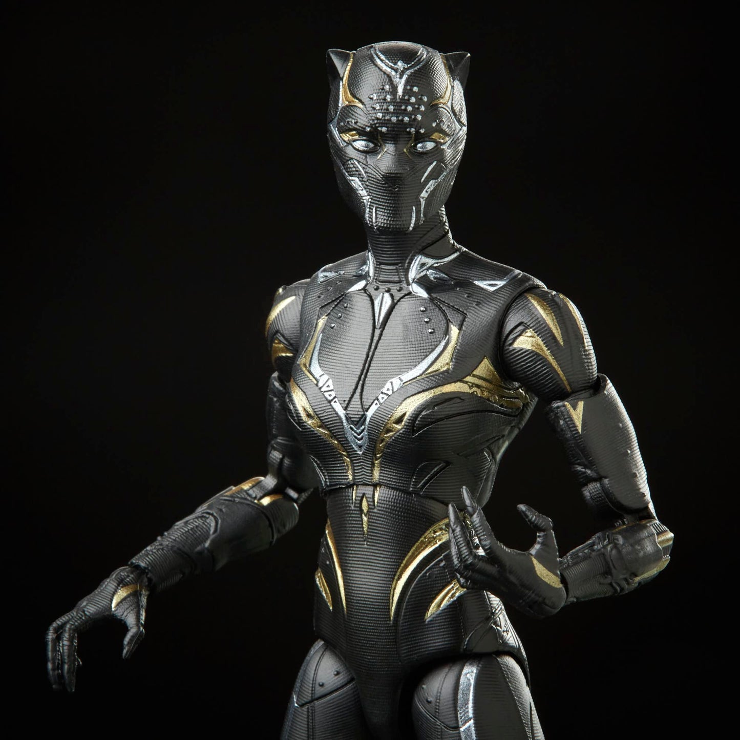 Marvel Legends Series Black Panther Wakanda Forever 6-Inch MCU Action Figure Toy, 2 Accessories