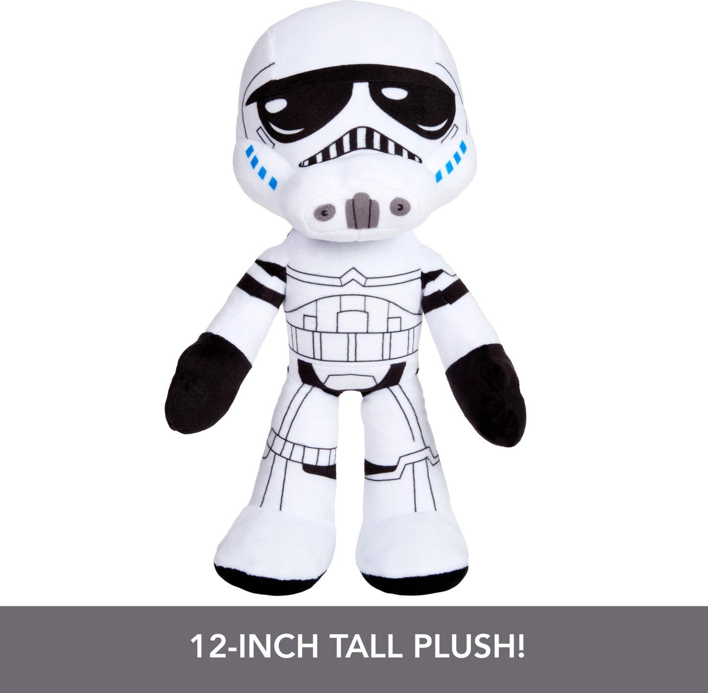 Mattel Star Wars Plush Talkers Soft Toys, 11 to 12-Inch Stormtrooper Plush with 10 Sounds & Phrases, Collectible Soft Dolls
