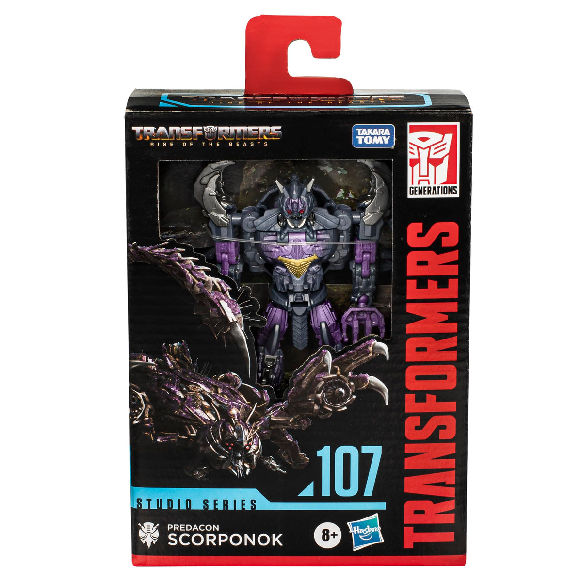 Transformers Studio Series 107 Predacon Scorponok Rise of the Beasts, 4.5-inch