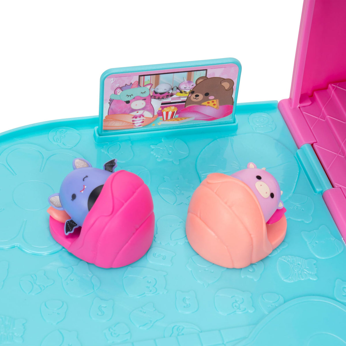 Squish-a-longs Party Pack On-The-Go Playset, Series 1, Three 1” Mini-Squish