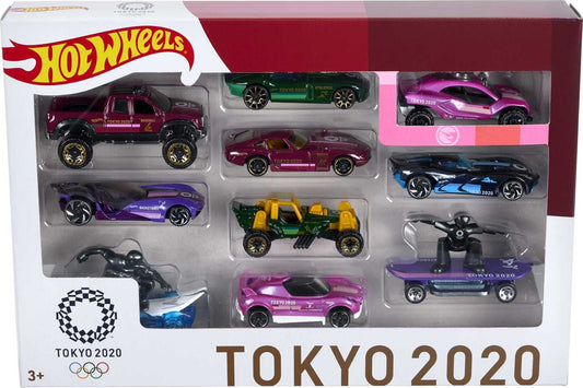 Hot Wheels Tokyo 2020 Olympics 10 Castings in 1 Pack 1:64 Scale Cars
