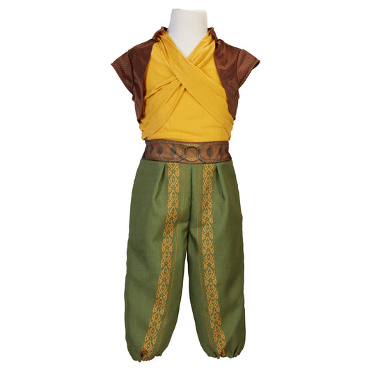 Disney's Raya and the Last Dragon Disney Raya and The Last Dragon Warrior Costume Outfit with Cape for Girls Size 4-6X [Amazon Exclusive] Brown